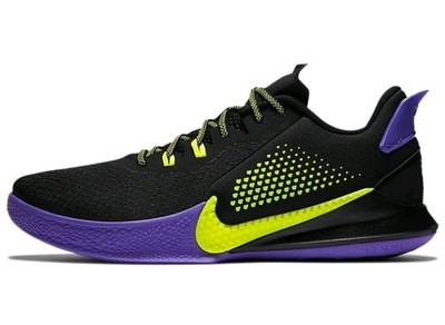 Nike Mamba Fury Black Purple Yellow Lakers Away 10.5 Kobe Bryant Black Mamba 