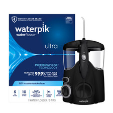 Waterpik Ultra Water Flosser with 10 Settings, 5 Tips, ADA Accepted