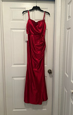 Red Satin formal dress