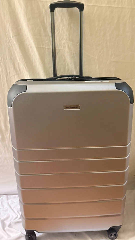 Nuevo Equipaje Ricardo Orinda Hardside 30" Grande Check-in Spinner Plateado Foto 3 de 4