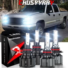 9005&9006 LED Headlights Bulbs For Chevy Silverado Tahoe C10 C/K 1500 1994-1998