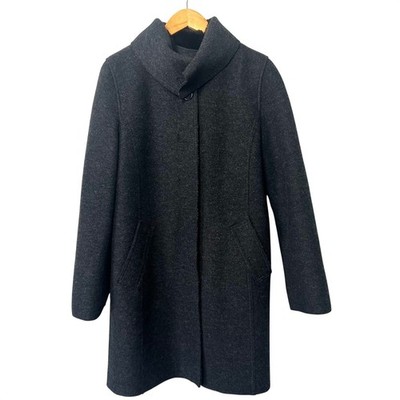 Hilary Radley Women's 10 Charcoal Gray Wool Coat Removable Double Liner Capsule
