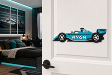 Silverline - Personalized Hand painted wooden Door name sign for kids rooms