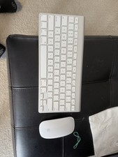 APPLE Magic Mouse Bluetooth Mouse A1296 And Wireless Keyboard A1314 FFGAH Used