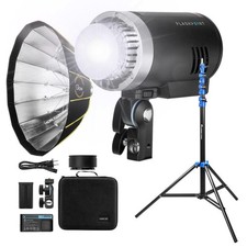 Flashpoint XPLOR 300 Pro TTL R2 Battery-Powered Monolight Bundle Direct Mount EZ