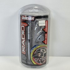 Vintage Y2K 2003 Quasar FM Radio Ballpoint Pen With Stereo Earbuds QP3 New