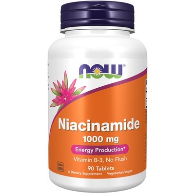 Niacinamide Vitamin B3 No Flush 90 Count Energy Production Vegan Non Gmo