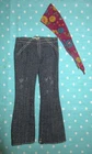 Vintage Barbie 1972 Good Sports 3851 Jeans & Scarf Purple Floral TNT MOD