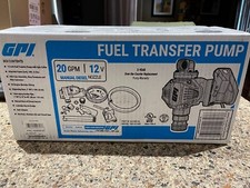 GPI G20-012MD Fuel Transfer Pump with Manual Nozzle, 12V, 20GPM 162000-02 