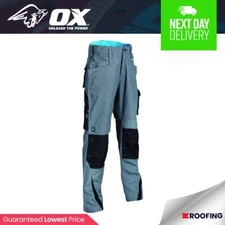 OX Tools W551136 OX Ripstop Work Wear Protective Trousers | Graphite | 36 R