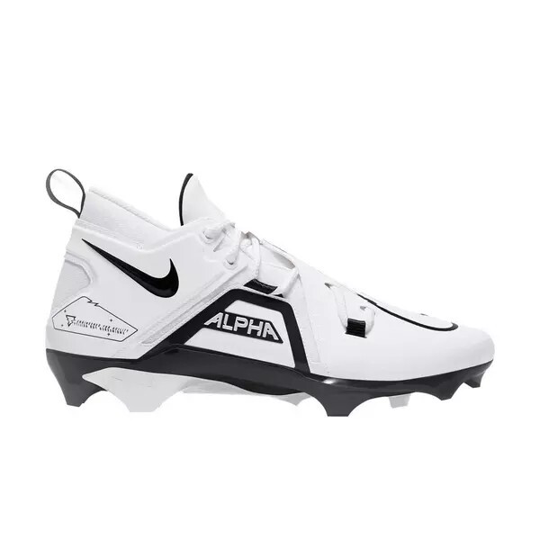 Nike Alpha Menace Pro 3 Football Cleats White Black 2022