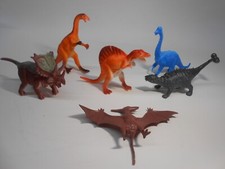 Unbranded Set Of 6 Dionsaurs Playset Accessories  Ideal Marx MPC Playsets
