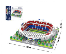 Barcelona Soccer Stadium Building Blocks Sets Toys Football Architecture Model