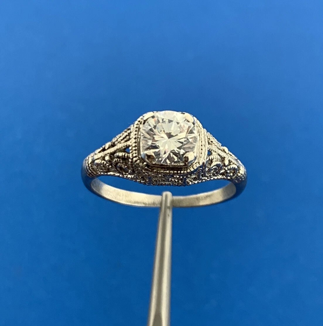 Cubic zirconia art deco best sale rings