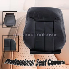 For 09-14 Ford F150 Driver Top Replacement Leather Seat Cover Black