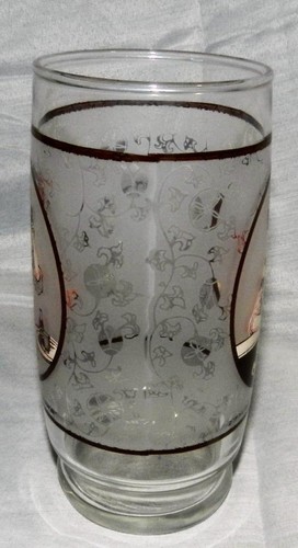 Vintage 1970's Victorian Lady/Gibson Girl Frosted Pepsi Glass 12 oz Tumbler - Picture 2 of 3