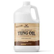 Tung Oil - Biodegradable - All Natural - Premium Wood Finishing Oil - 1 Gallon -
