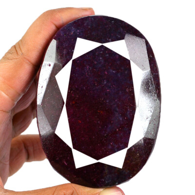 2347.70 Cts Natural Certified Earth Mined Red Ruby Oval Shape Loose Gemstone