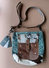 Myra Bag Eau De Nil Shoulder Bag S-1430 New w/ Tags NWT Cowhide Cowboy Western
