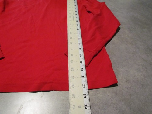Lands End turtleneck shirt Womens Large red Roll Neck - Picture 2 of 4