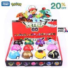 12Pcs Ball Pokeball Set Kids Toys Figures Pikachu Child Gifts UK Free Delivery