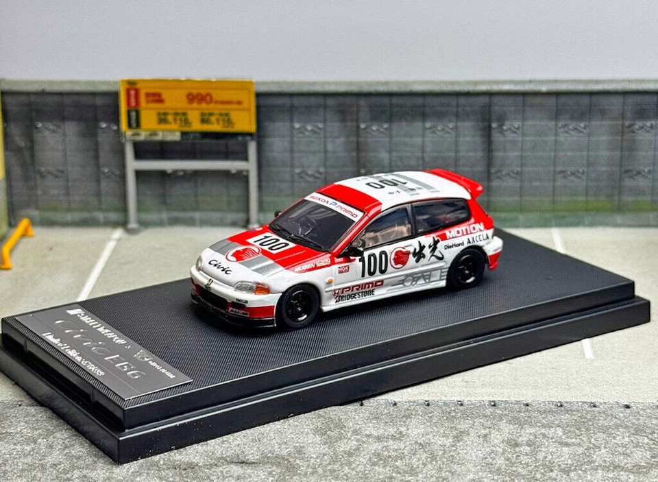 GB SW 164 JDM EG6 Civic R Hatchback Racing Sports Model Diecast
