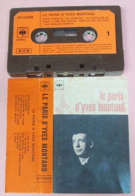 MC Le paris d' YVES MONTAND italy CBS 40 S 62428 no cd lp vhs