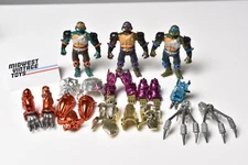 VTG 1995 TMNT Teenage Mutant Ninja Turtles - Metal Mutants Lot of 3