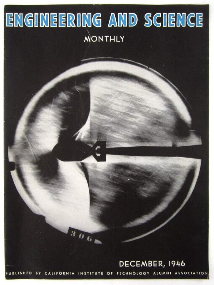 Cold War Bomb Aerodynamics High Speed Mach Studies JPL Cal Tech Magazine 1946 - Image 2 of 4