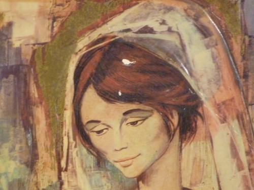 Pr Vtg Mid Century J Pifarrre Modernist Women Decoupage Wood Wall Plaques Spain - Picture 5 of 10