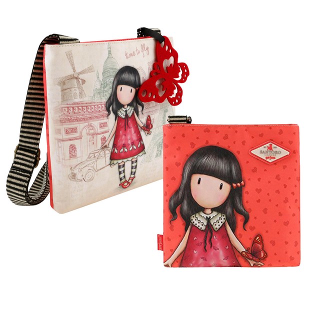 GORJUSS SANTORO BOLSO HOMBRO PLANA RAGAZZA NIÑO TO FLY 20 5X23X4cm Compra online en eBay