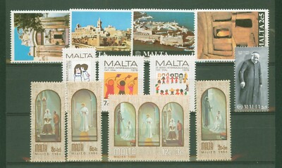 MALTA 1979/1981  4 SERIE COMPLETE 12 VALORI  MNH ** (471)