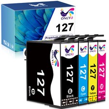 4PK Ink For Epson 127 NX530 625 WF-3520 WF-3530 WF-3540 WF-7010 WF-7510 7520 545