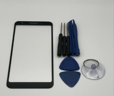 Google Pixel 3a Frontglas Außen Display Linse Ersatz Reparatur Set Schwarz