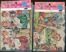 VINTAGE HAZEL'S CRAFT NOVELTIES - #1275, 1309, 1372, 31913 - 4 DESIGNS -LOT OF 6