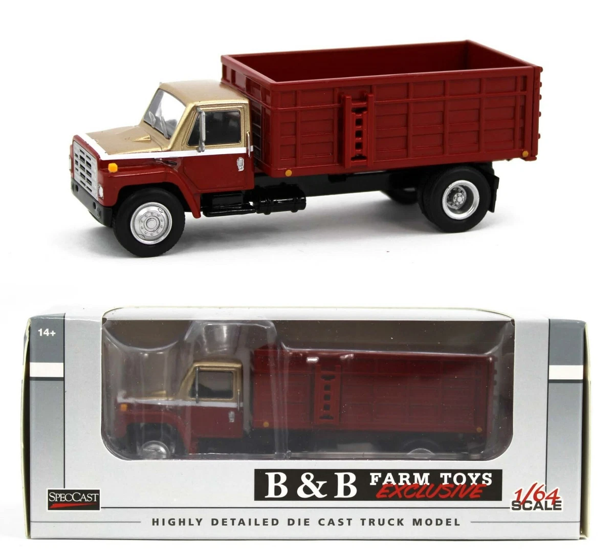 2022 1:64 SpecCast 1980s INTERNATIONAL S1954 GRAIN TRUCK *RED/GOLD