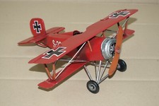  Blechmodell  Flugzeug 25 cm Doppeldecker Blechflugzeug Deko  Flugzeugmodell 