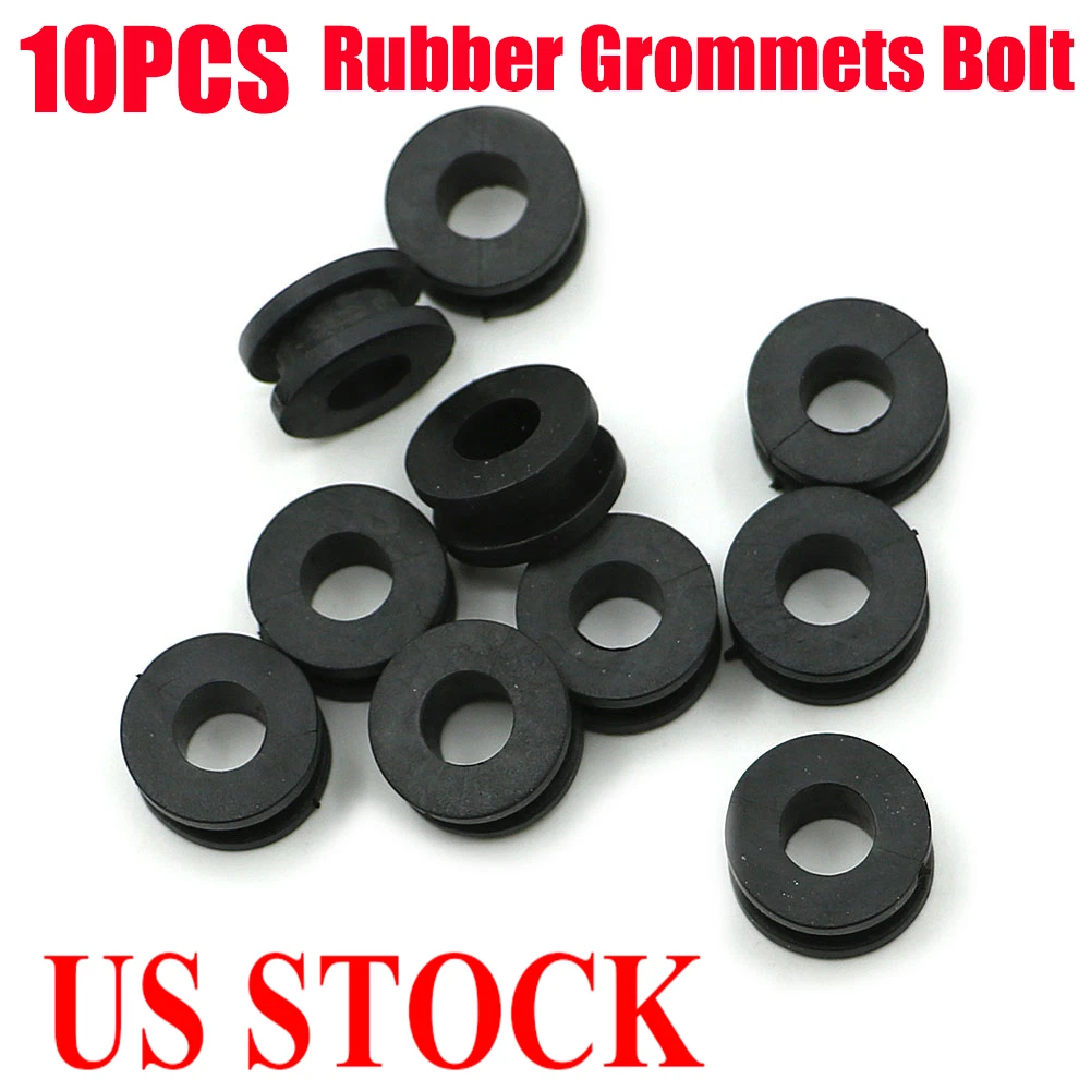10Pcs Motorcycle Rubber Grommets Bolt For Honda Yamaha Suzuki