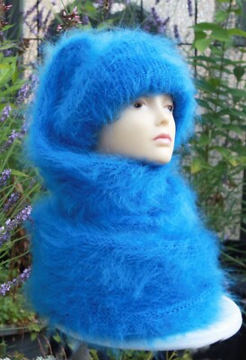 Schal Schlauchschal Mohair soft fuzzy TUBE scarf shawl Kragen T-neck 300cm lang!