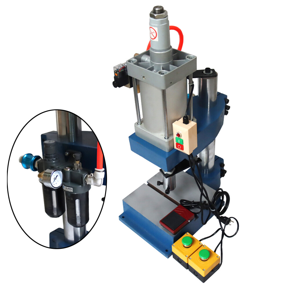 INTBUYING 230039 800kg Pneumatic Punch Machine - Gray/Blue for