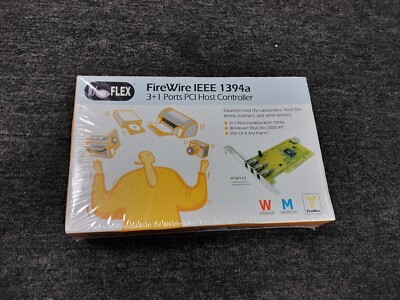KOUTECH IO Flex FireWire IEEE 1394a Adapter 3+1 Ports PCI Host Controller *NEW*