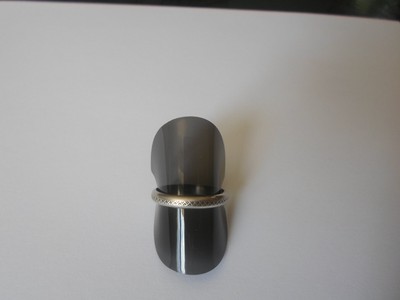 Bague Simple En Argent Massif - Anneau - Taille 55/56 - Occasion - Argenté