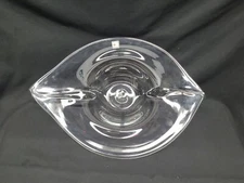 BLENKO GLASS CENTERPIECE BOWL 8615L 16 ×11.5 RARE WITH STICKER LEAF DESIGN 