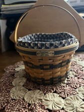 Longaberger 1998 Collectors Club Mini JW Miniature  Apple Basket Combo Set
