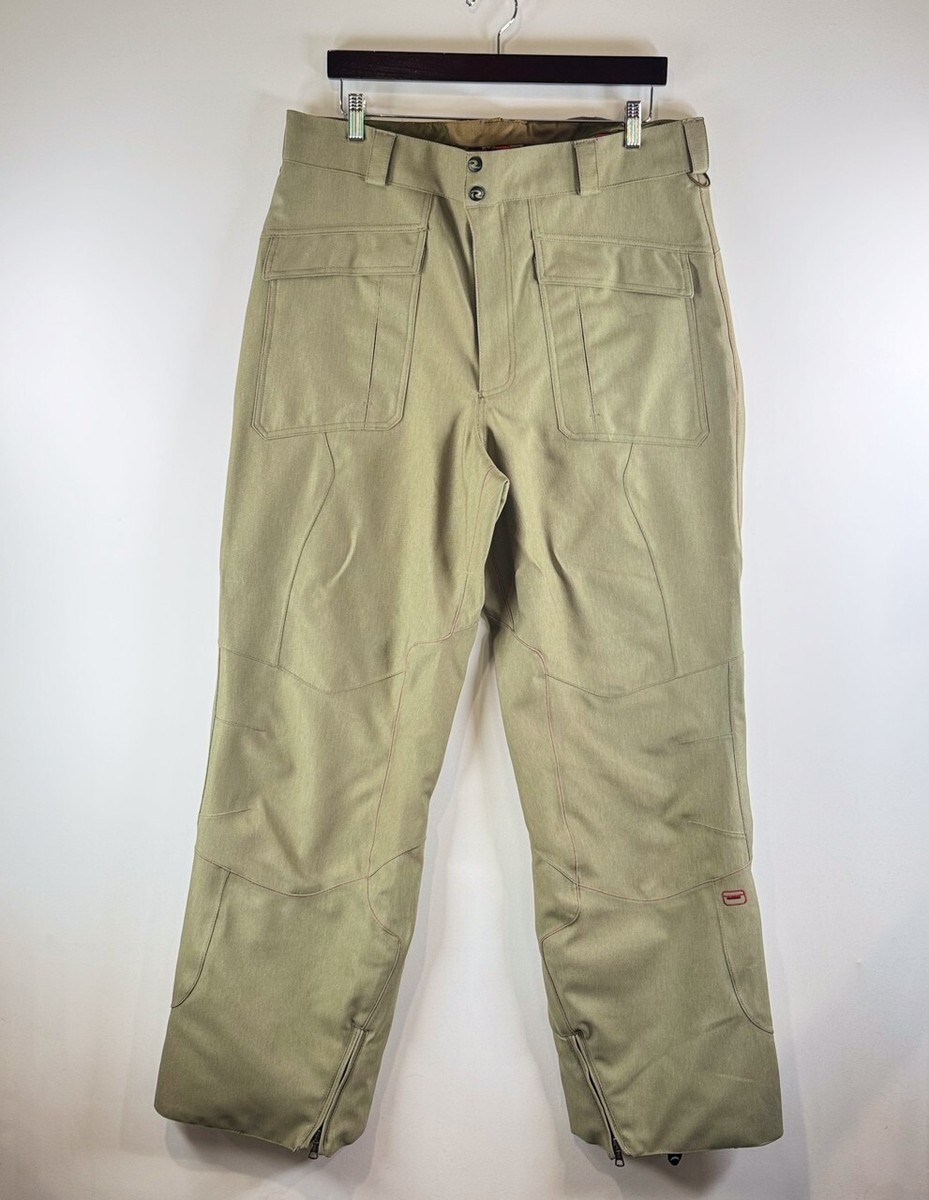 Rossignol Gore Tex Womens Ski Pants Brown Ankle Zip Waterproof Snowboard  Large
