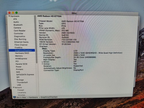 Apple iMac 27" i5 2.7GHz 16GB 1TB All in One PC - Mac OS X - Picture 7 of 15