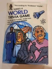 1984 Professor Hoyle Pocket Trivia World Trivia Game Cards. No. 7033.