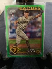 2024 Alek Jacob green refractor Topps chrome rookie card /99