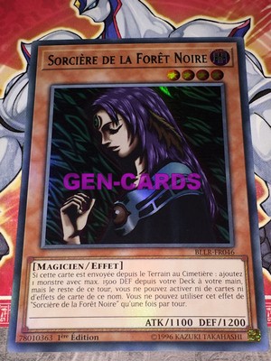Carte Yu Gi Oh Bllr Fr046 Sorciere De La Foret Noire Cartes A L Unite Cartes A Collectionner
