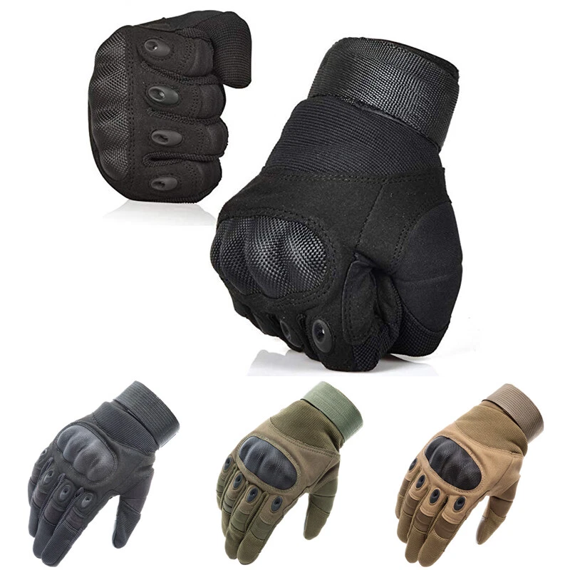Hard knuckle sales carbon fiber gloves